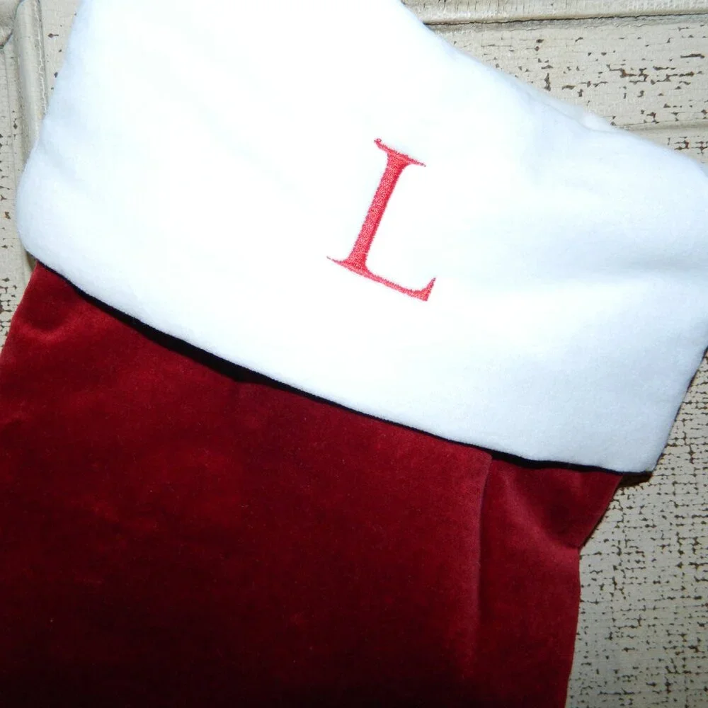 Pottery Barn Classic Velvet Christmas Stocking 